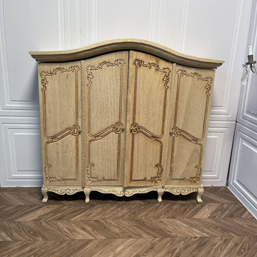 Mini muebles 1:12 OB11 Armario de almacenamiento de cuatro puertas Casa de muñecas Blythe