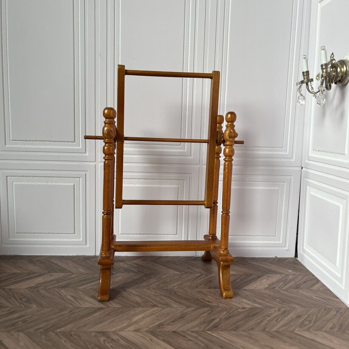 Soporte para bastidor de bordado en miniatura a escala 1:6, muebles para casa de muñecas Blythe