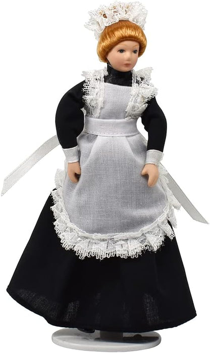 1:12 Scale Victorian Dollhouse Furniture Set Miniature Servant Dolls 4Pcs For Miniature Dollhouse