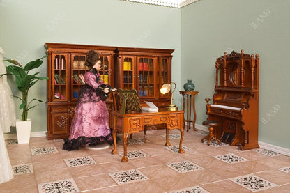 1:12 Scale 1:6 Scale Dollhouse Flooring Tiles Double Sided 30pcs Miniature Dollhouse Accessories Noble Swords In Vines Twill Marbeling
