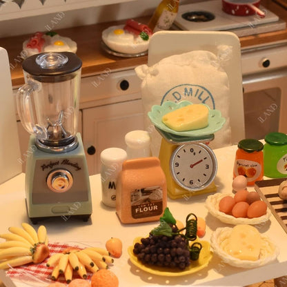 1:12 Scale Miniature Dollhouse Kitchen Accessories Mini Blender And Kitchen Scale