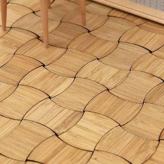 1:12 Scale Bamboo Dollhouse Flooring Miniature Wooden Floor Boards For Dollhouse