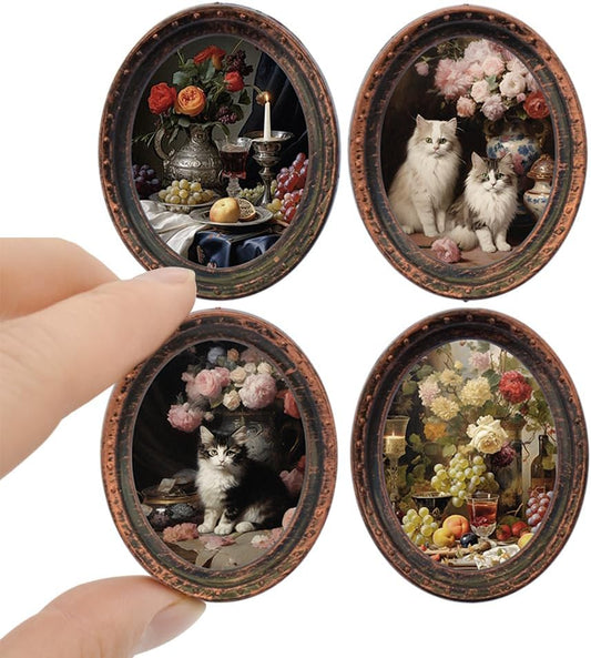 1:12 Scale Miniature Wooden Cabinet With Drawers For Dollhouse Living Room Decor