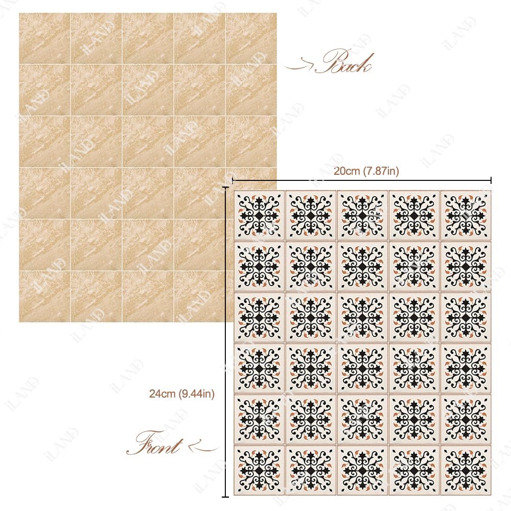 1:12 Scale 1:6 Scale Dollhouse Flooring Tiles Double Sided 30pcs Miniature Dollhouse Accessories Noble Swords In Vines Twill Marbeling