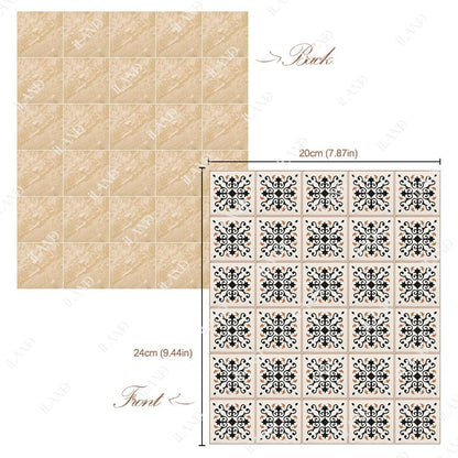1:12 Scale 1:6 Scale Dollhouse Flooring Tiles Double Sided 30pcs Miniature Dollhouse Accessories Noble Swords In Vines Twill Marbeling