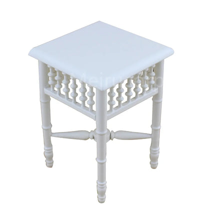 Muebles para casa de muñecas a escala 1:6: Mesa de té cuadrada clásica para muñecas BJD