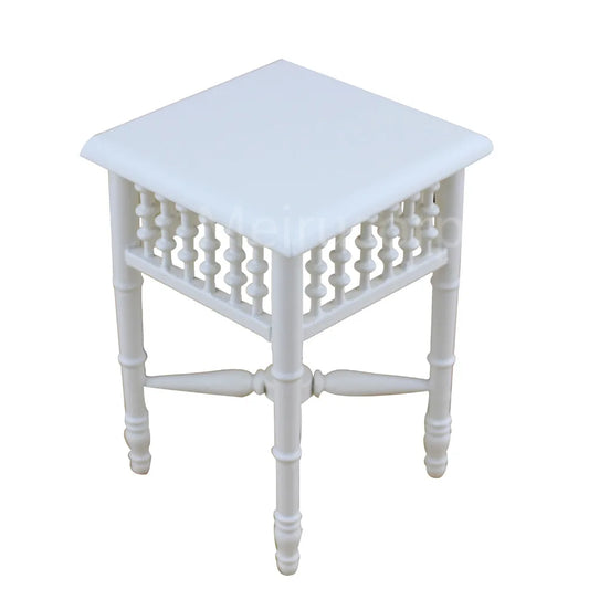 Mobilier de maison de poupée à l'échelle 1:6 - Table à thé carrée classique pour poupées BJD