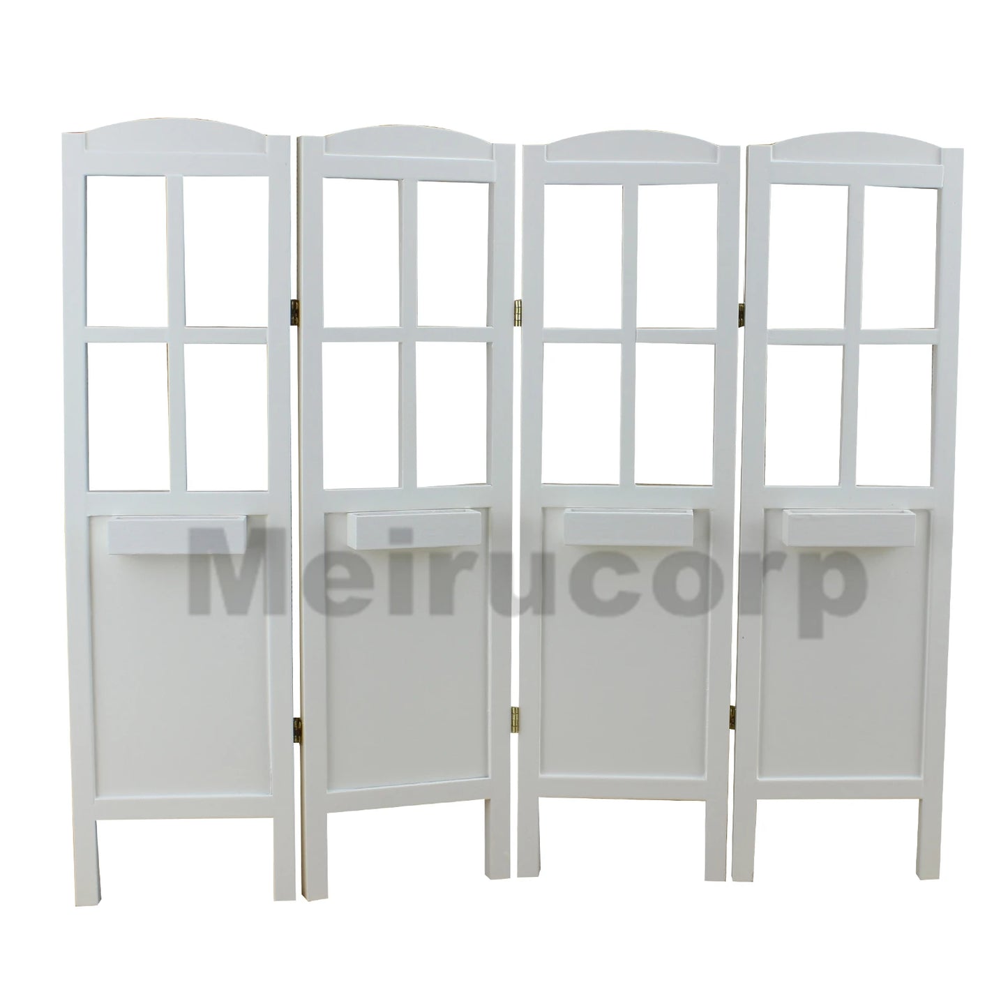 Paravent en bois blanc à l'échelle 1:6 pour maison de poupée miniature, accessoire de photographie - Présentoir de scène BJD fait main