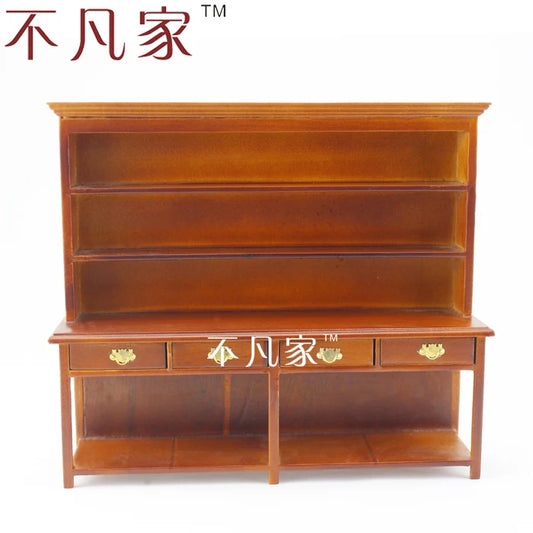 Armario de madera en miniatura a escala 1:12, muebles para casa de muñecas, ideal para sala de estar.