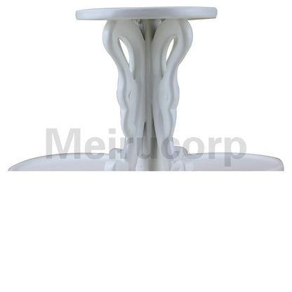 Soporte de flores blancas en miniatura a escala 1:6 para casa de muñecas - Accesorio de mobiliario tallado a mano