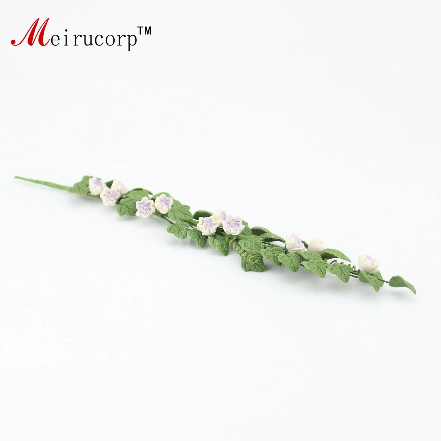 Decoración de enredadera de flores flexible para casa de muñecas en miniatura a escala 1:12