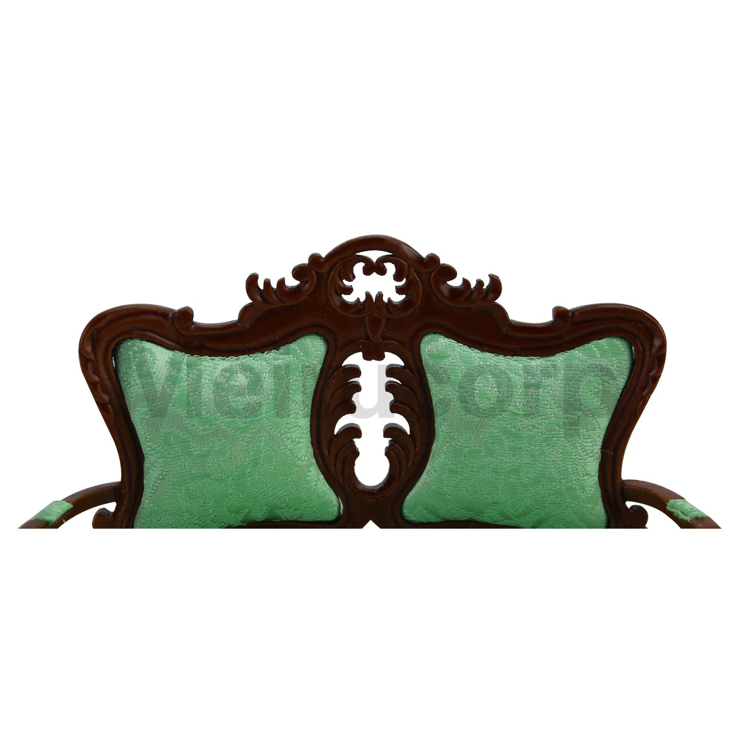 Canapé en bois pour maison de poupée à l'échelle 1:12 - Meubles de salon miniatures