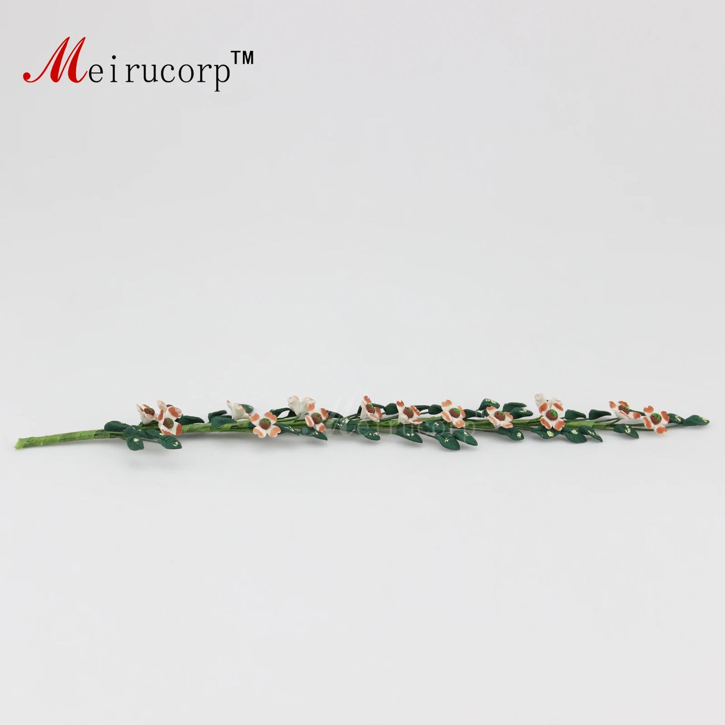 Decoración de enredadera de flores de arcilla para casa de muñecas en miniatura a escala 1:12