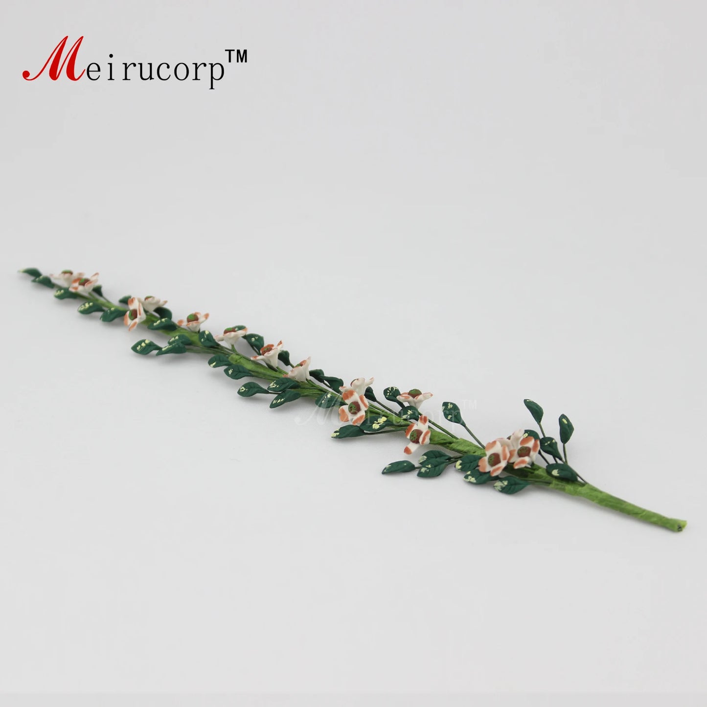 Decoración de enredadera de flores de arcilla para casa de muñecas en miniatura a escala 1:12