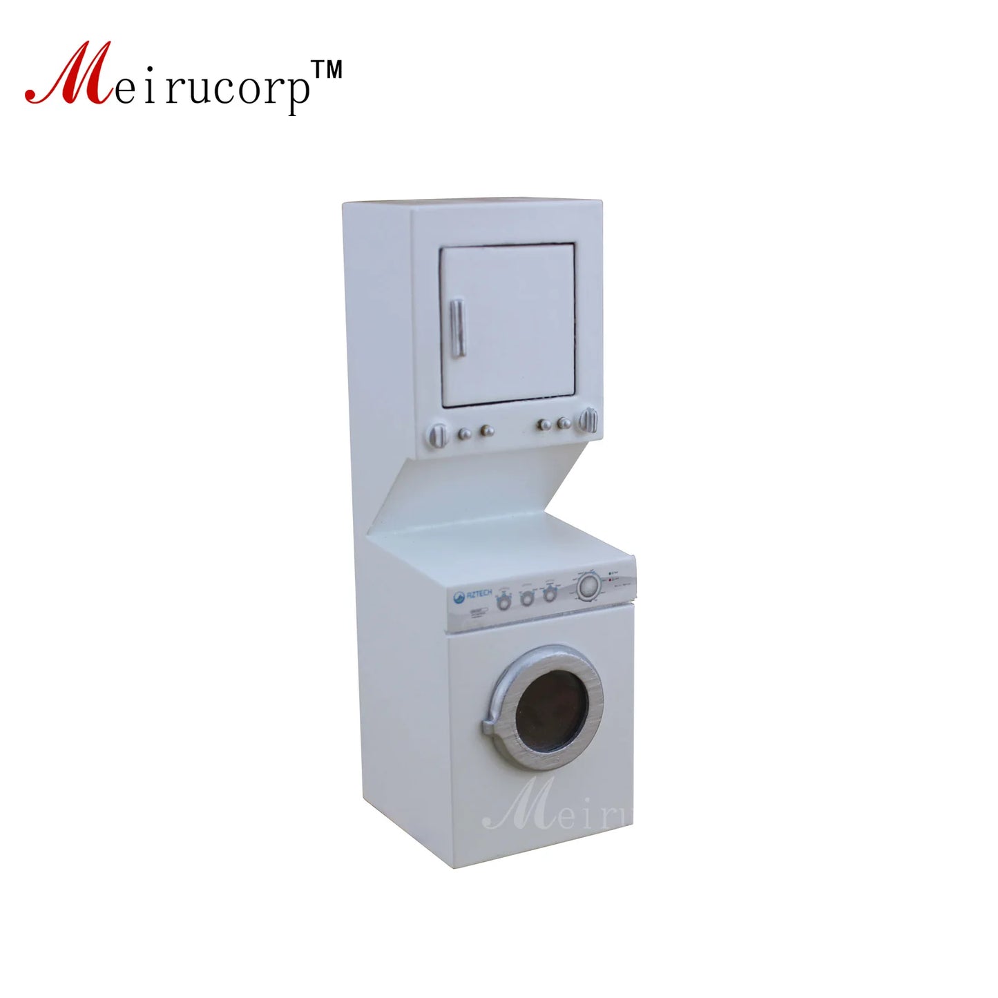 Mueble para lavadora en miniatura a escala 1:12, mueble para casa de muñecas, electrodoméstico
