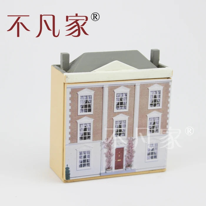 Kit de casa de muñecas en miniatura a escala 1:96: perfecto para coleccionistas y aficionados al modelismo.