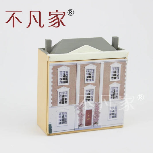Kit de construcción de casa de muñecas en miniatura a escala 1:96 para muebles y decoración en miniatura