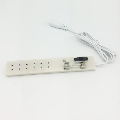 1:12 Scale Dollhouse Miniature Power Supply Adapter Transformer Strip Multiple Socket For Miniature Lamp Light Dollhouse Accessories