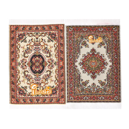 1:12 Scale Miniature Carpet Rug Floor Mat For Dollhouse Mini Furniture Living Room Accessories Decoration