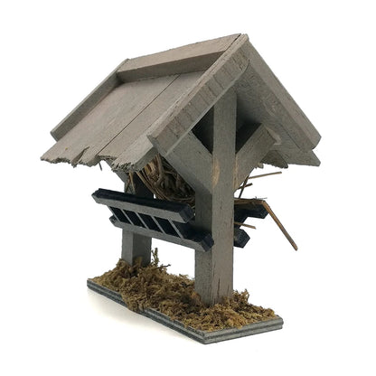 1:12 Scale Miniature Horse Stable Model Outdoor Garden Scene Dollhouse Accessories