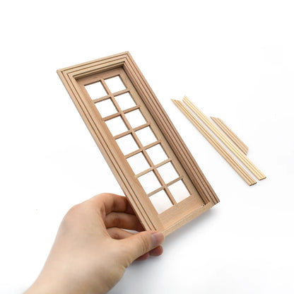 1:12 Scale Miniature Wooden Cabinet Dollhouse Furniture Mini Bookshelf Living Room Decor