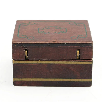 1:12 Scale Miniature Dressing Case Jewelry Box With Mirror For Dollhouse Perfume Storage