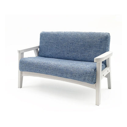 1:12 Scale Miniature Fabric Sofa Couch Chair For Dollhouse Living Room Decor Minimalist Simple Furniture Accessories