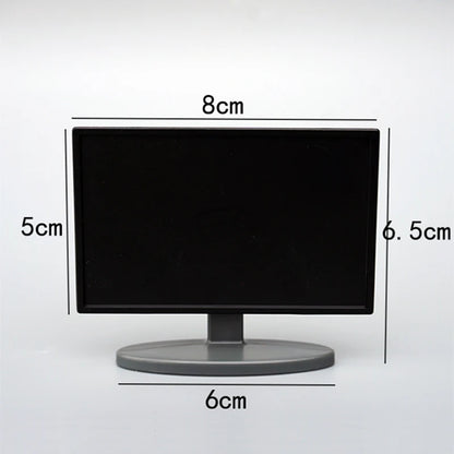 1:12 Scale Miniature TV Stand Bench Table Floor Lamp Set For Dollhouse Living Room Decor