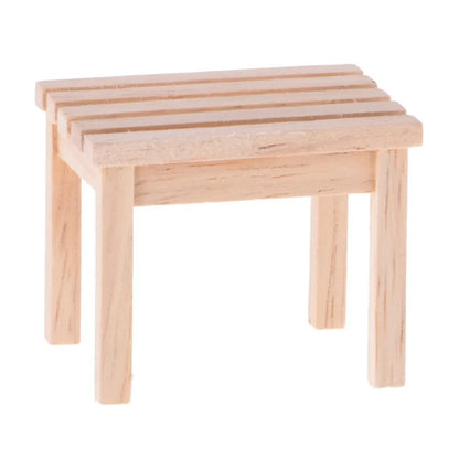 1:12 Scale Miniature Garden Furniture Set Patio Table And Chairs For Dollhouse Accessories Outdoor Decor