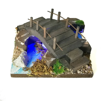 1:12 Scale Miniature Dollhouse Bridge Water Scene Model OG009