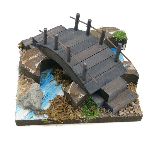 1:12 Scale Miniature Dollhouse Bridge Water Scene Model OG009