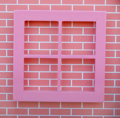 1:12 Scale Miniature Wooden Fairy Window With 4 Panes For Dollhouse DIY Accessories Miniature Furniture