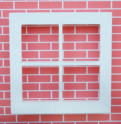 1:12 Scale Miniature Wooden Fairy Window With 4 Panes For Dollhouse DIY Accessories Miniature Furniture