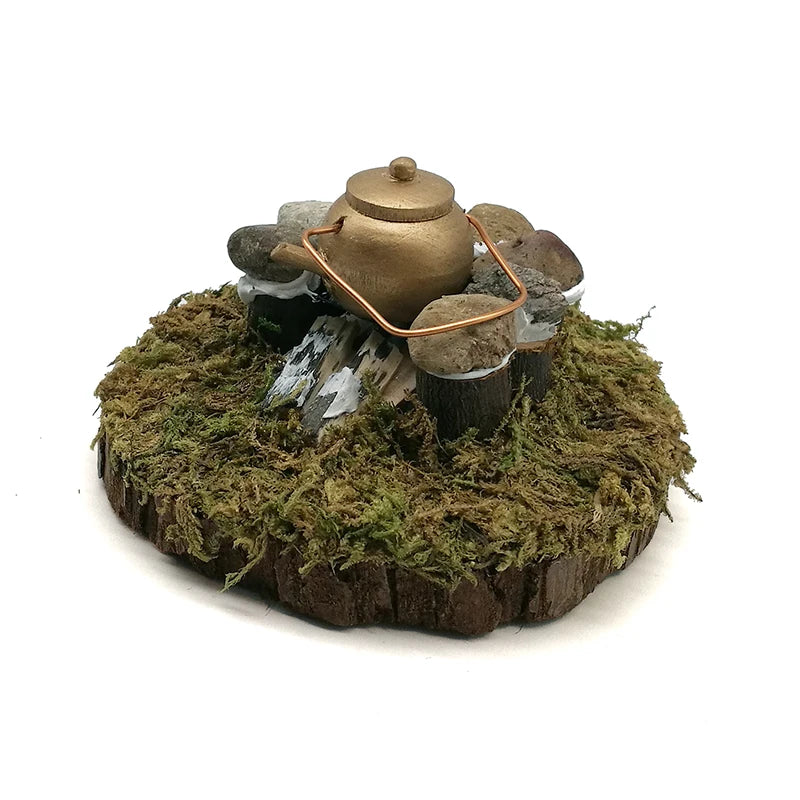 1:12 Scale Miniature Dollhouse Garden Accessories Outdoor Water Heating Mini Model Scene Decoration
