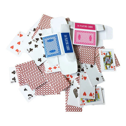Juego de cartas de póker en miniatura para casa de muñecas a escala 1:12 para decoración y accesorios.