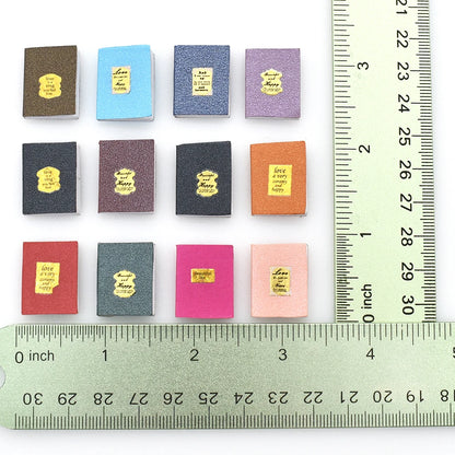 1:12 Scale Miniature Book Set For Dollhouse Decoration Miniature Furniture Accessories