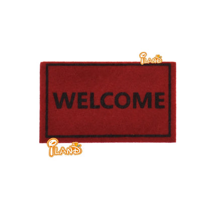 1:12 Scale Mini Welcome Doormat For Dollhouse Entrance Door Rug Carpet Cloth Floor DIY Miniature Dollhouse Accessories