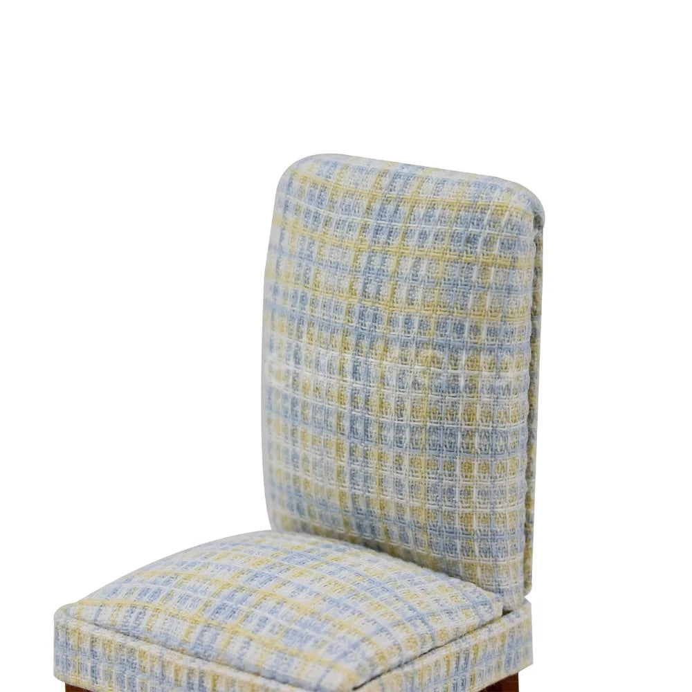 Chaise de restaurant en tissu moderne à l'échelle 1:12, meubles miniatures pour maison de poupée