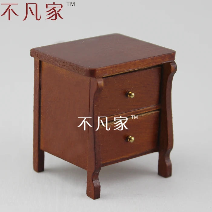 Kit de meubles miniatures en bois sculptés à la main pour maison de poupée, échelle 1:12