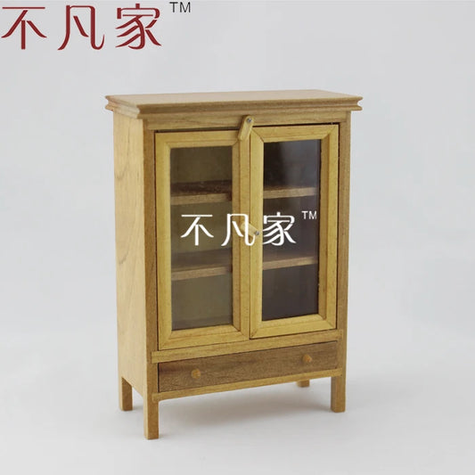 Mueble de madera en miniatura a escala 1:12 para decorar casas de muñecas: mueble artesanal