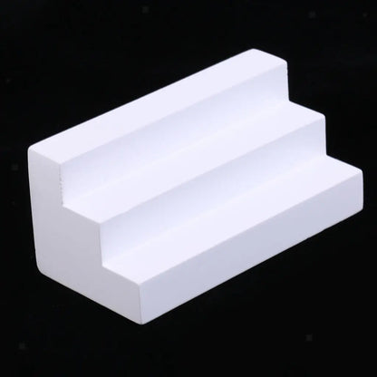 1:12 Scale Miniature Dollhouse Wooden Doorstep Stair White