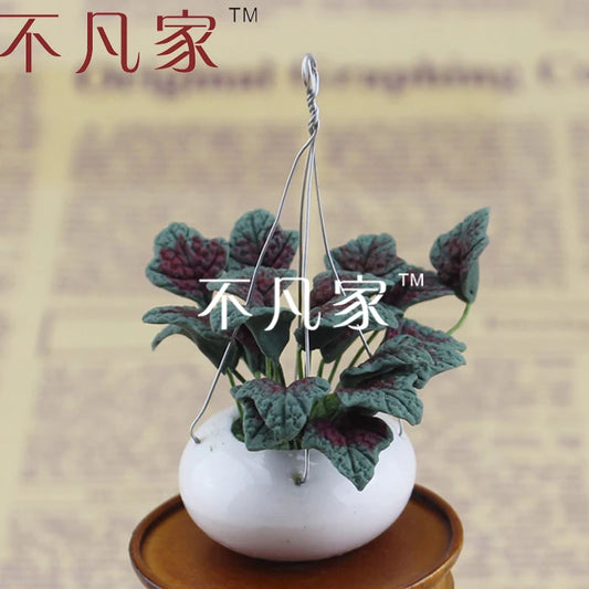1:12 Scale Miniature Flower Plant For Dollhouse Decoration