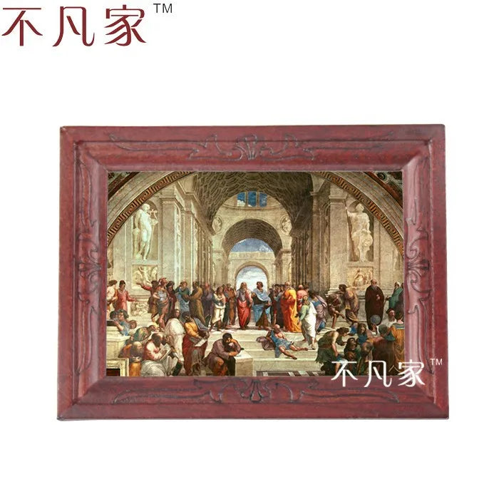 Pintura al óleo clásica en miniatura a escala 1:12 para decoración de casas de muñecas y coleccionistas