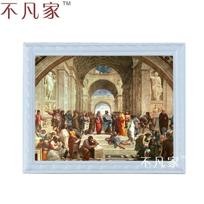 Marco de arte religioso en miniatura a escala 1:12 para decoración de casas de muñecas
