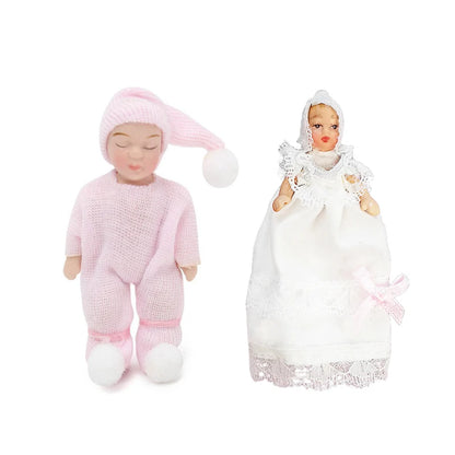 Casa de muñecas en miniatura a escala 1:12, modelo de muñeca elfo pequeño, accesorios, juguetes para niñas
