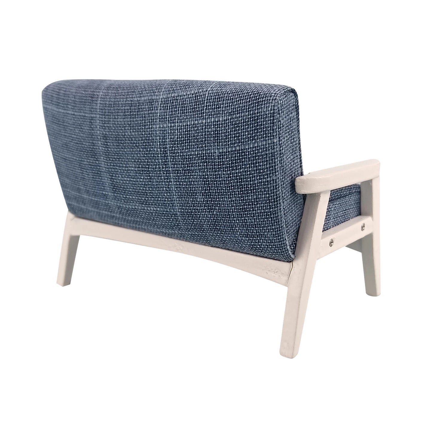 Muebles de sofá de tela para casa de muñecas en miniatura a escala 1:12
