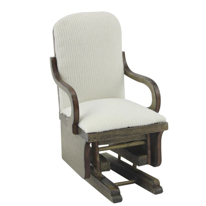 Modelo de muebles de casa de muñecas en miniatura de madera con columpio a escala 1:12