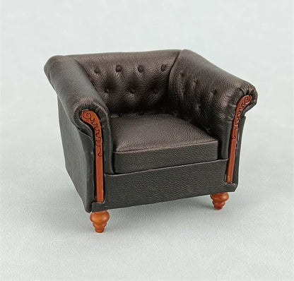 Muebles de casa de muñecas en miniatura a escala 1:12, de madera, estilo palacio clásico, retro, de lujo, accesorios para modelos en miniatura.
