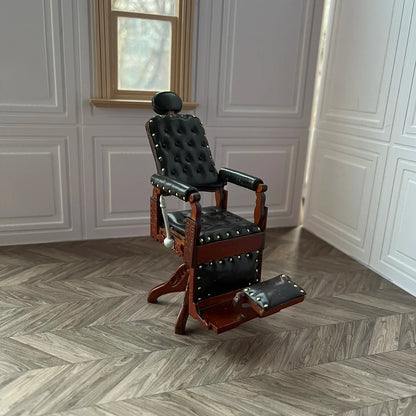 Aquí está el título SEO optimizado según tus pautas:

 Casa de muñecas en miniatura a escala 1:12, sillón reclinable para muñecas, espejo de tocador, modelo de muebles en miniatura