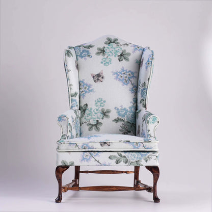 Fauteuil miniature vintage à l'échelle 1:6 pour maison de poupée